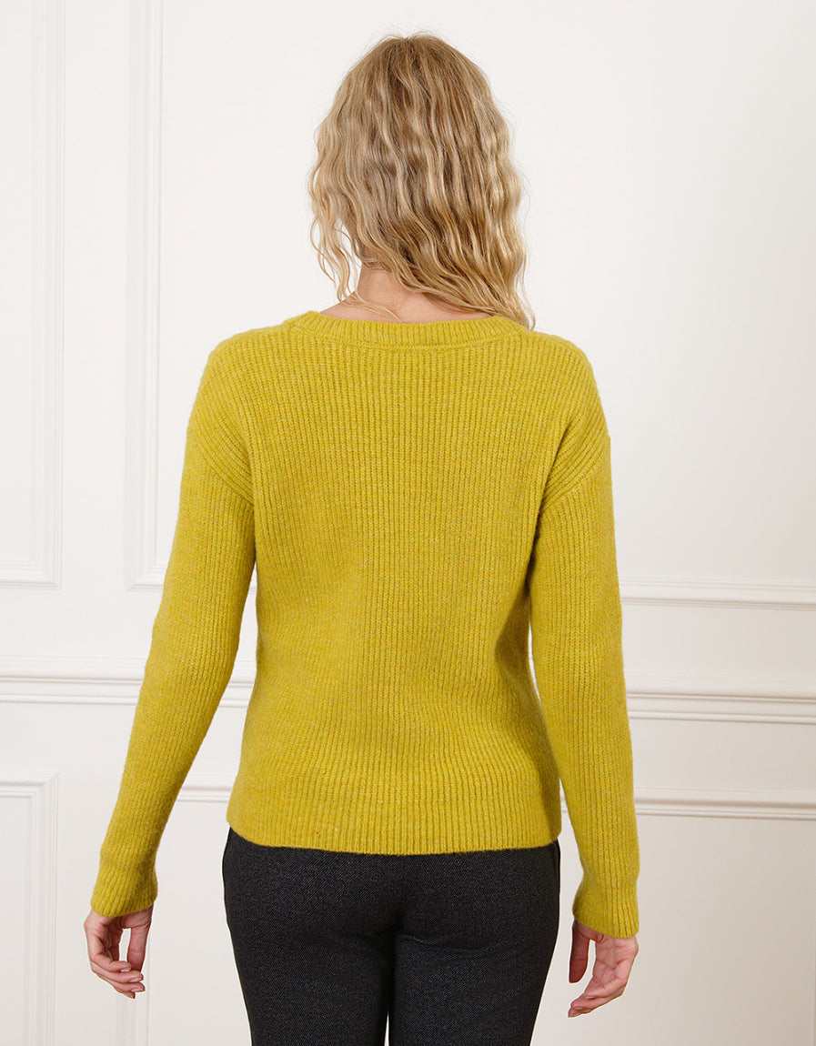 Pull chaud vert anis - image 3