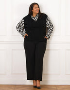 Pull 2 en 1 noir motif - image 3