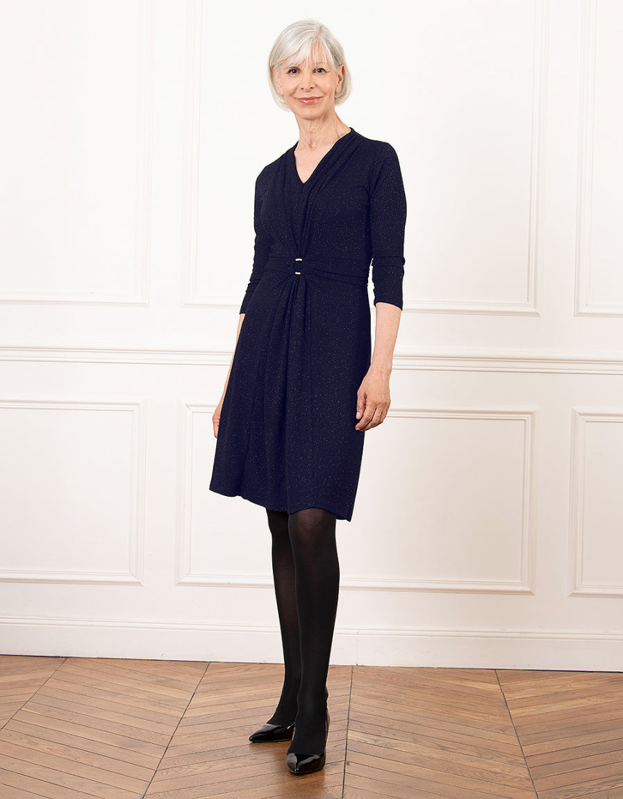 Robe chic paillettes bleu - image 3