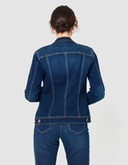 Veste jean coton bleu - image 4