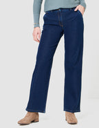 Jean large coton bleu - image 4