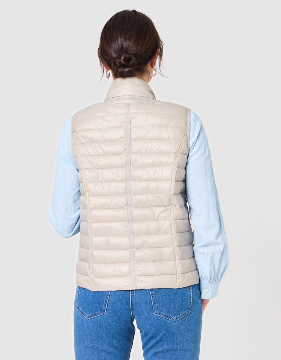 Veste sans manches beige - image 4