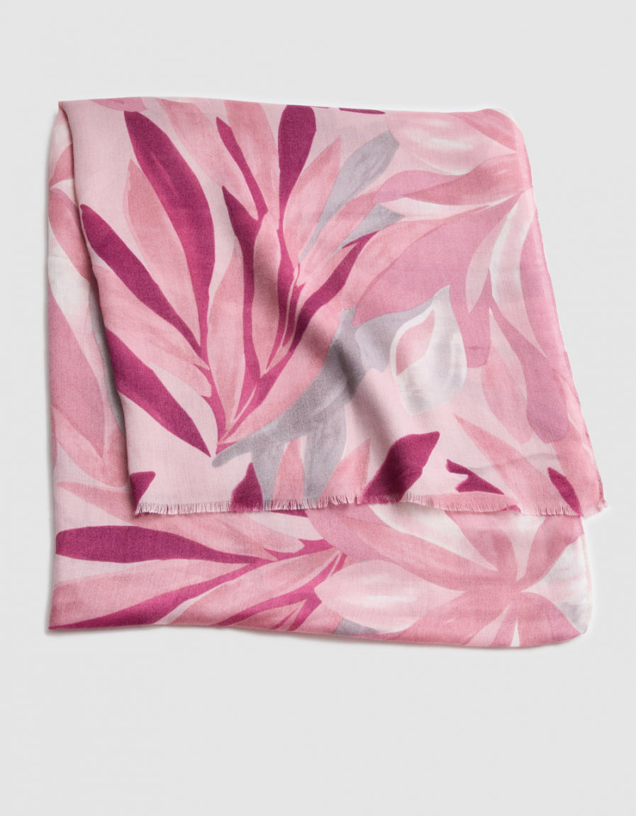 Foulard motif floral rose - image 3
