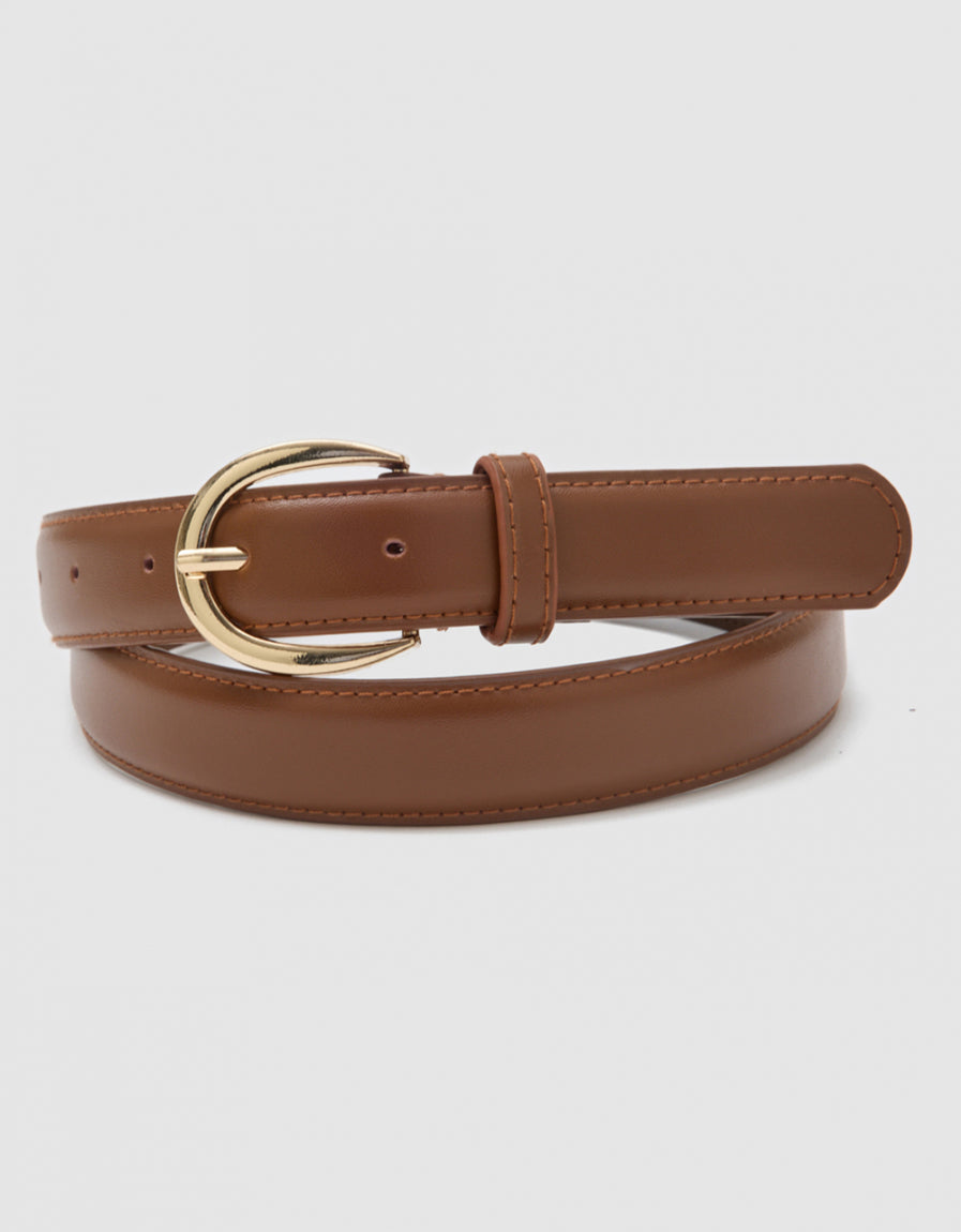Ceinture cuir camel - image 3