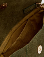 Sac bandoulière cuir kaki - image 3