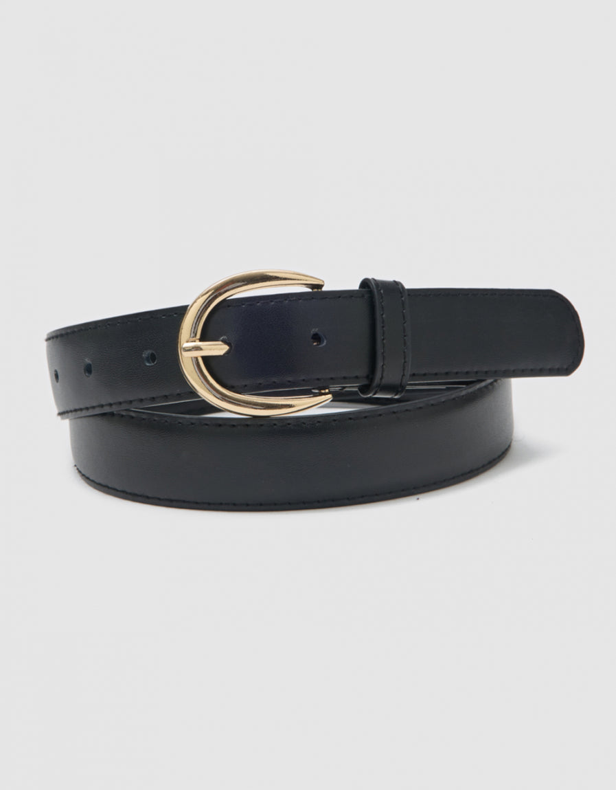 Ceinture cuir noir - image 3
