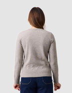 Pull maille modal taupe - image 3