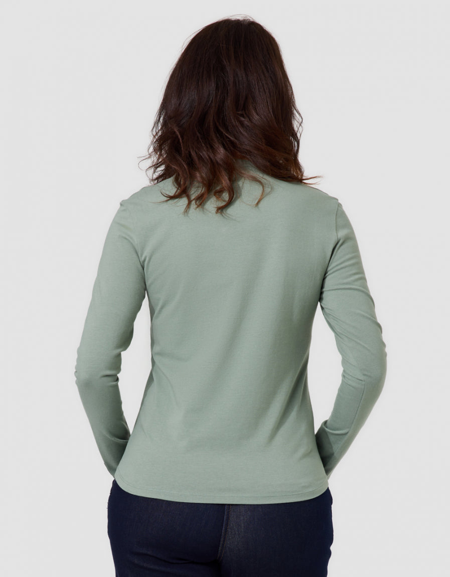 T-shirt coton vert - image 3
