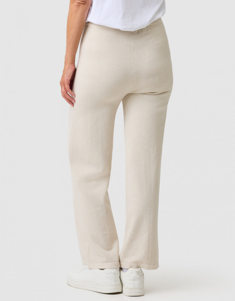 Pantalon maille écru - image 3