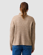 Pull torsade laine beige - image 3