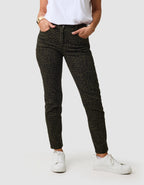 Pantalon imprimé vert - image 3