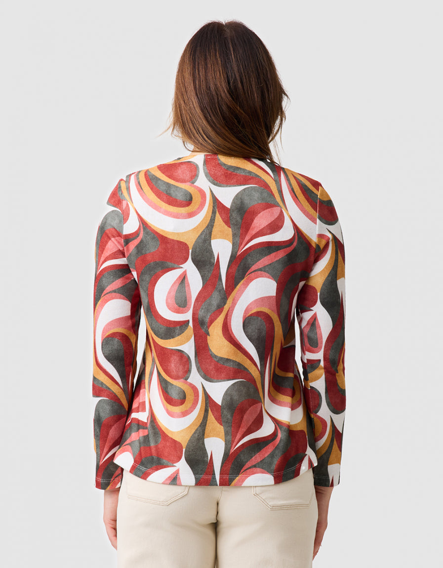 T-shirt chaud motif rouge - image 3