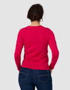 Pull fantaisie framboise - image 3