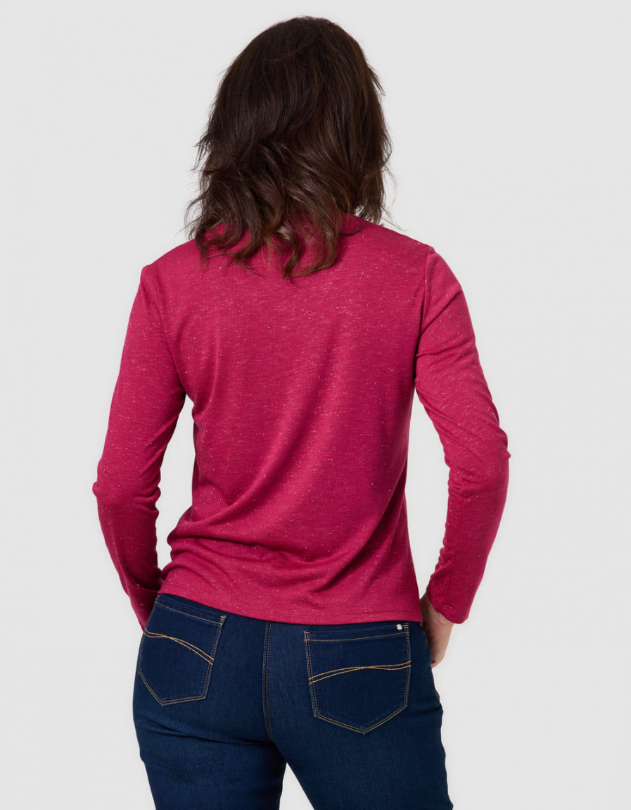 T-shirt irisé rouge - image 3