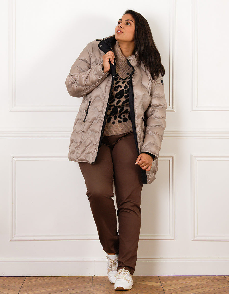 Parka chic taupe - image 4