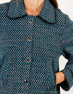 Veste courte chic bleu - image 4