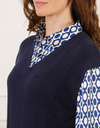 Pull 2 en 1 marine motif - image 4