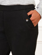 Pantalon suédine noir - image 4