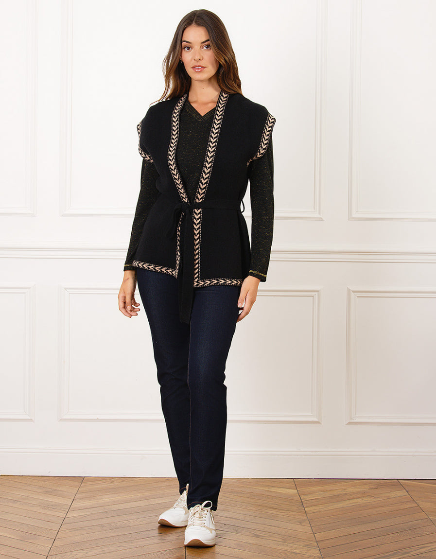 Gilet long noir - image 4