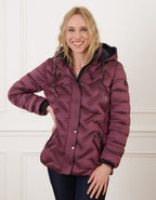Parka satinée prune - image 4