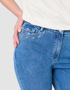 Jean regular coton bleu - image 4