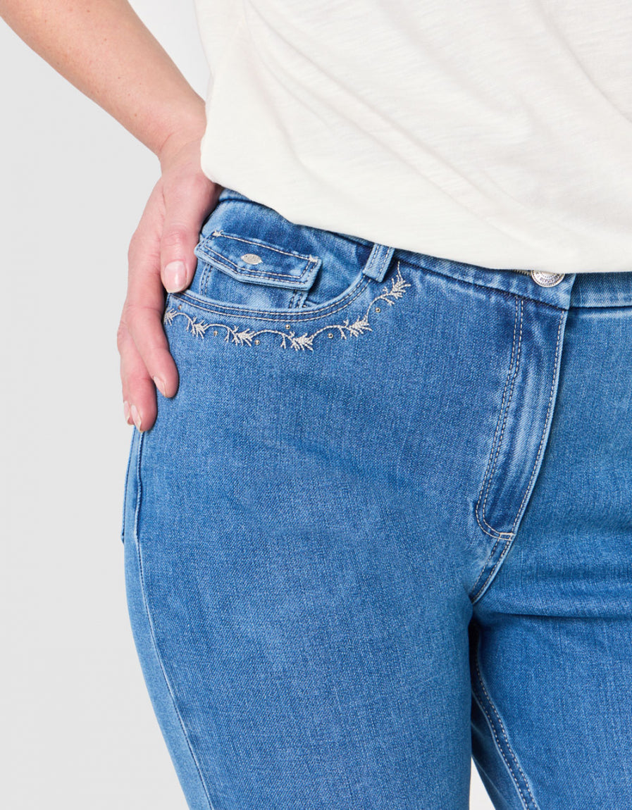 Jean regular coton bleu - image 4