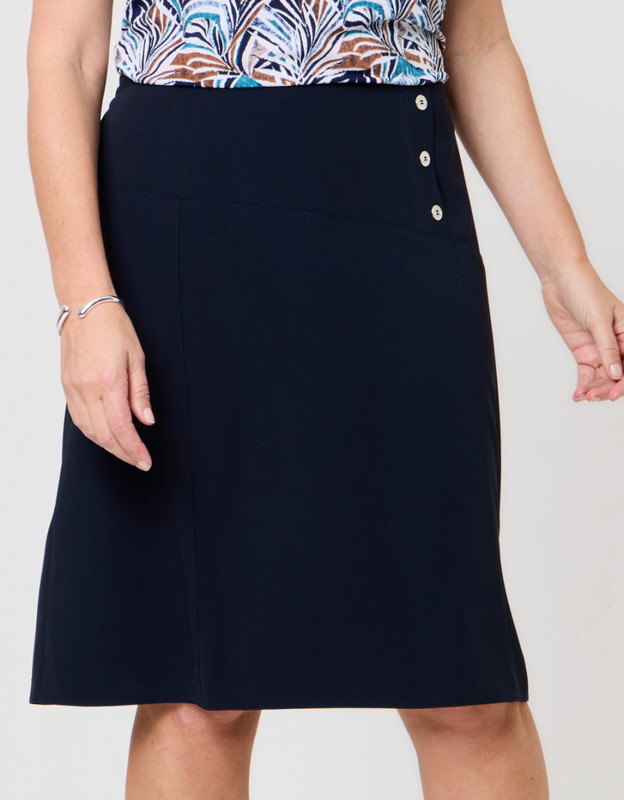 Jupe évasée bleu marine - image 4