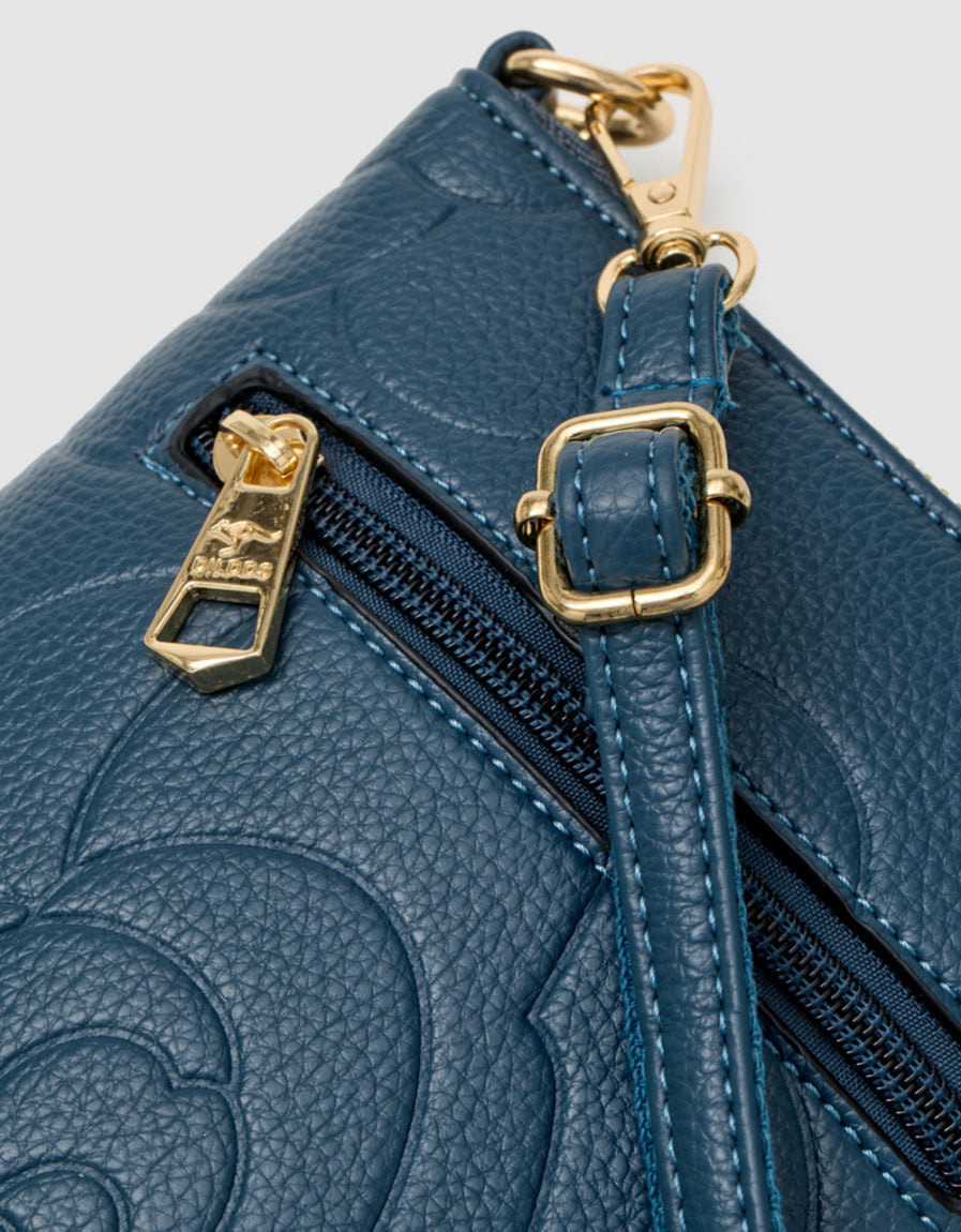 Pochette bandoulière bleu - image 4