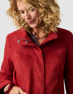 Veste velours rouge - image 4