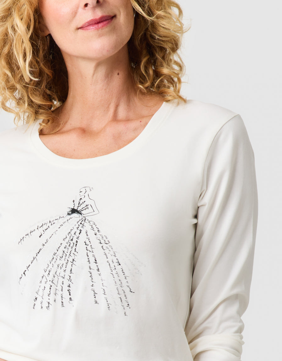 T-shirt imprimé blanc - image 4