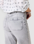 Jean large coton gris - image 4