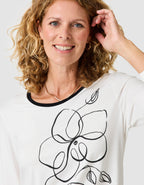 T-shirt imprimé écru - image 4