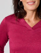 T-shirt irisé rouge - image 4